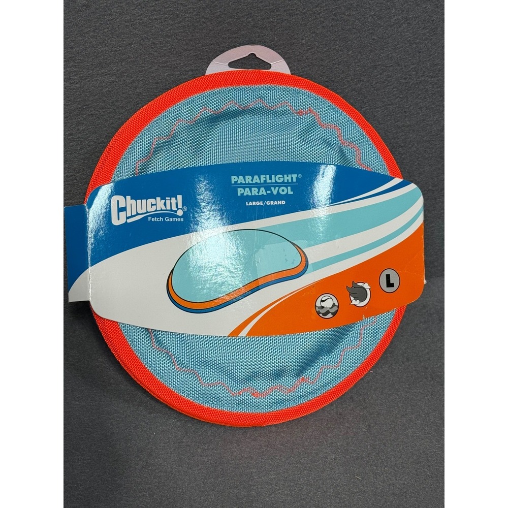 Chuckit! Dog Fetch PARAFLIGHT Far Flying Disc‎ Floating Toy LARGE